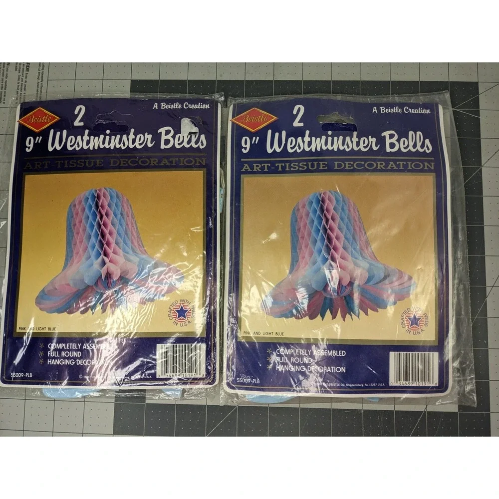 Beistle 12 Foot Leaf Garland 55628 Multicolor Lot 9 Inch & Westminster Bells Lot